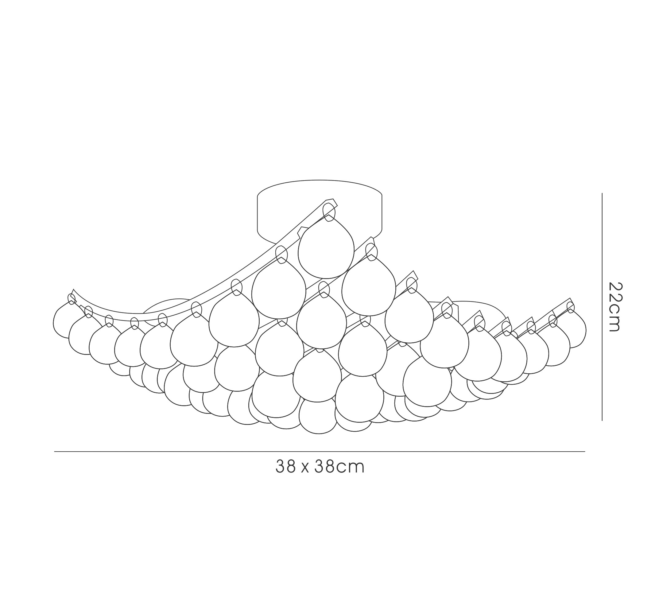 Rayne Ceiling Lights Deco Flush Fittings